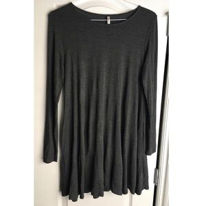 Grey Swing Dress - Mint Boutique